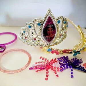 Princess Tiara and Accessories Set New 7 Poeces Disney